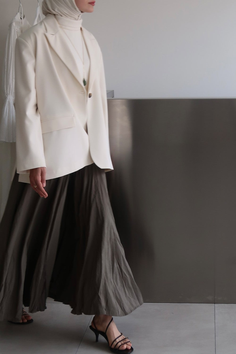 Crush Skirt Burgundy
