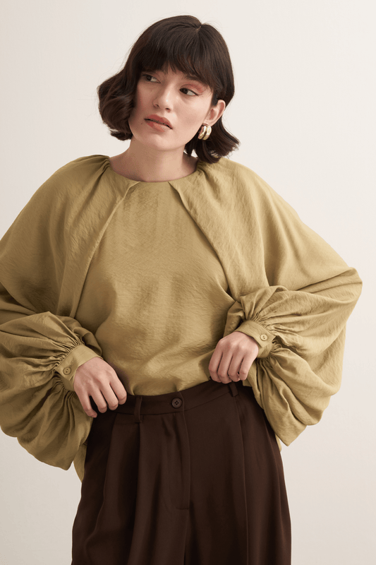 Taleen Wide Leg Palazzo Pants Dark Brown