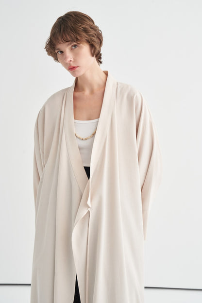 Carmen Tie-Detail Kimono, Black