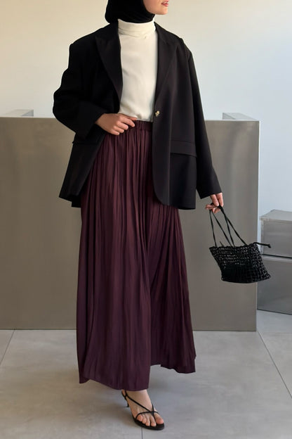 Olesya Satin Skirt Honey