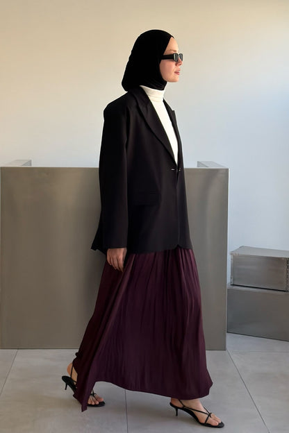 Olesya Satin Skirt Honey