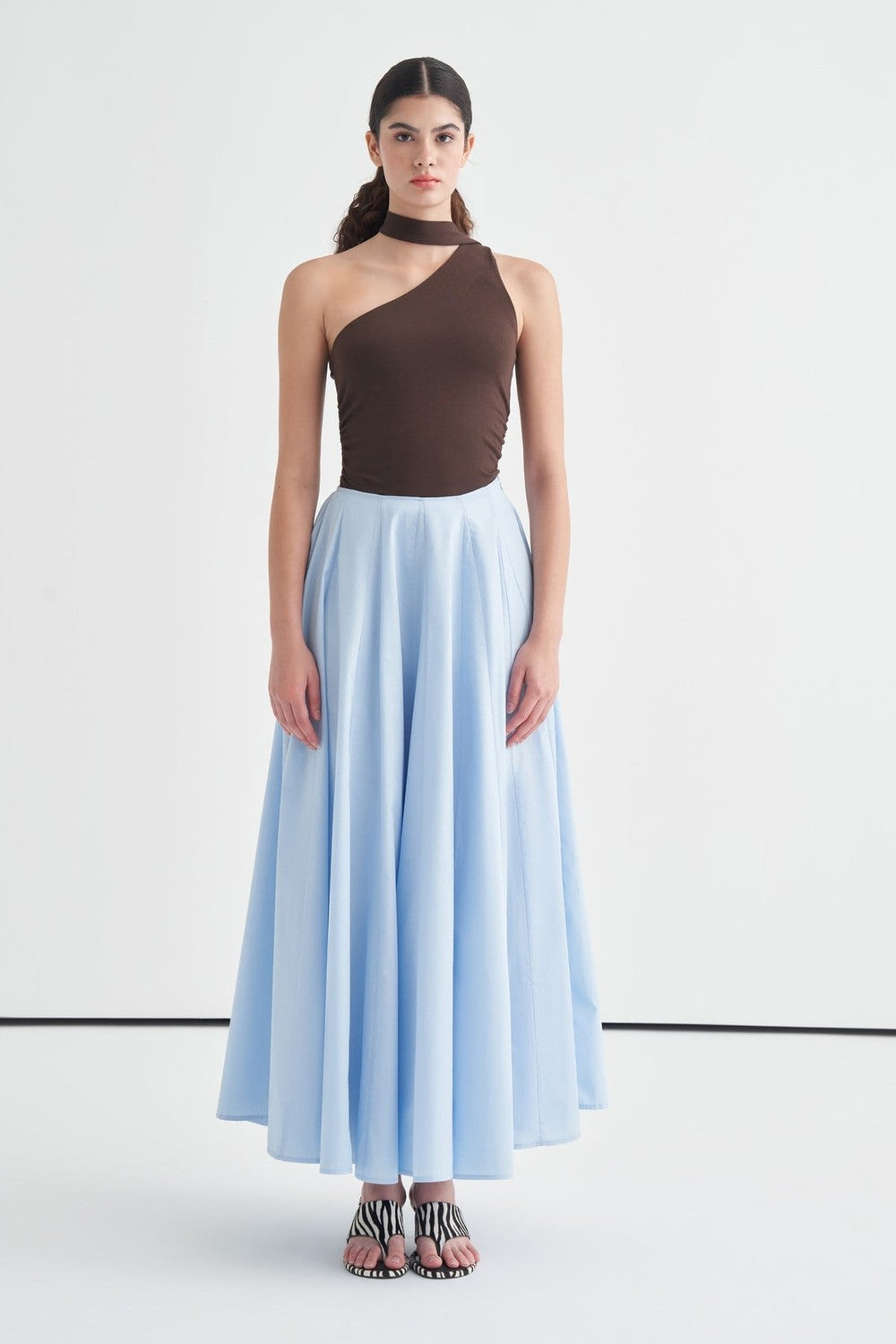 Lucia Skirt with Stitching Detail, Royal Blue