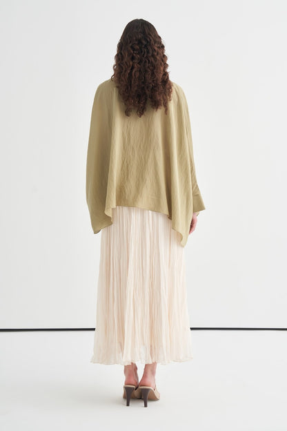 Luce Blouse with Shawl Detail, Soft Pink