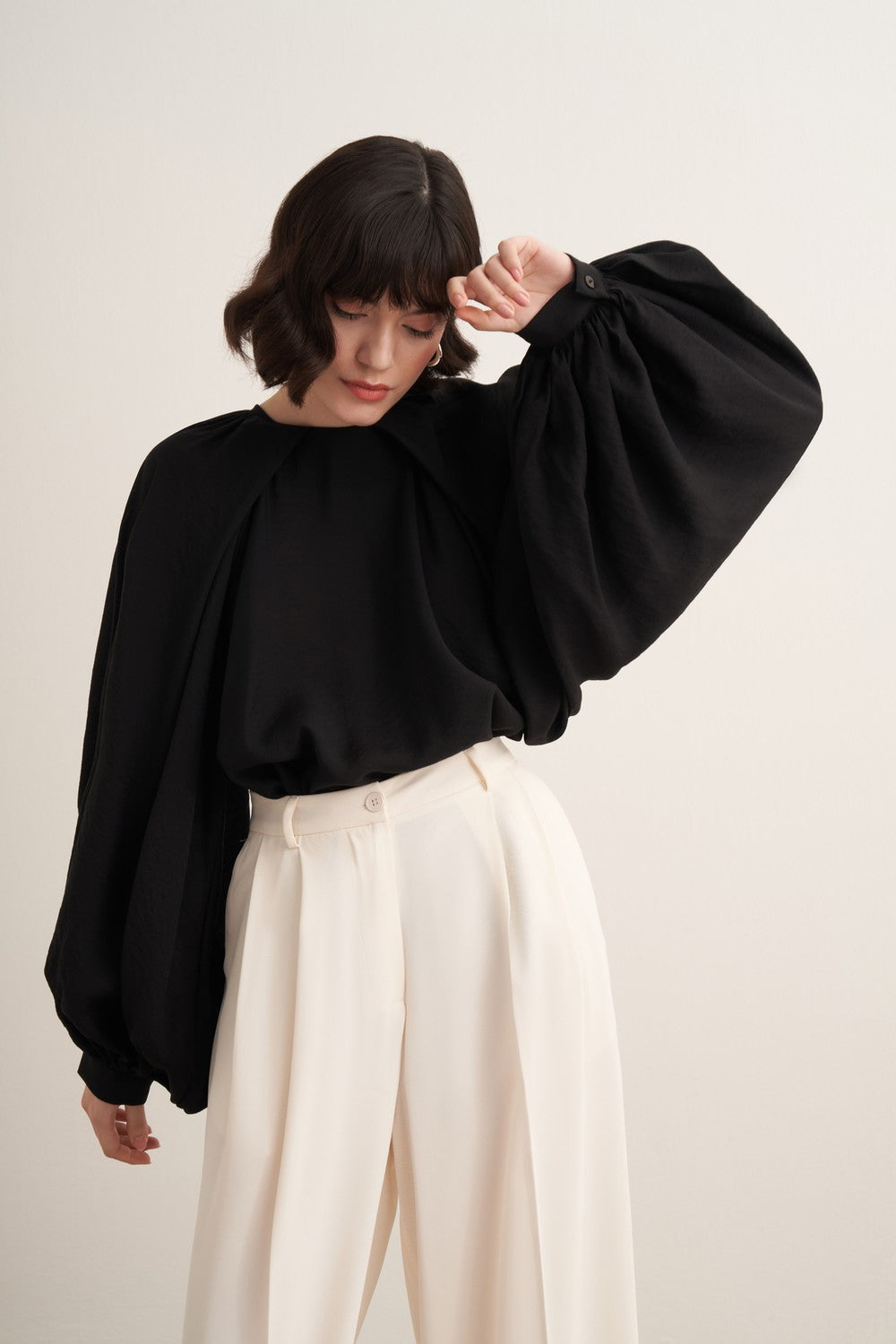 Taleen Wide Leg Palazzo Pants Dark Brown