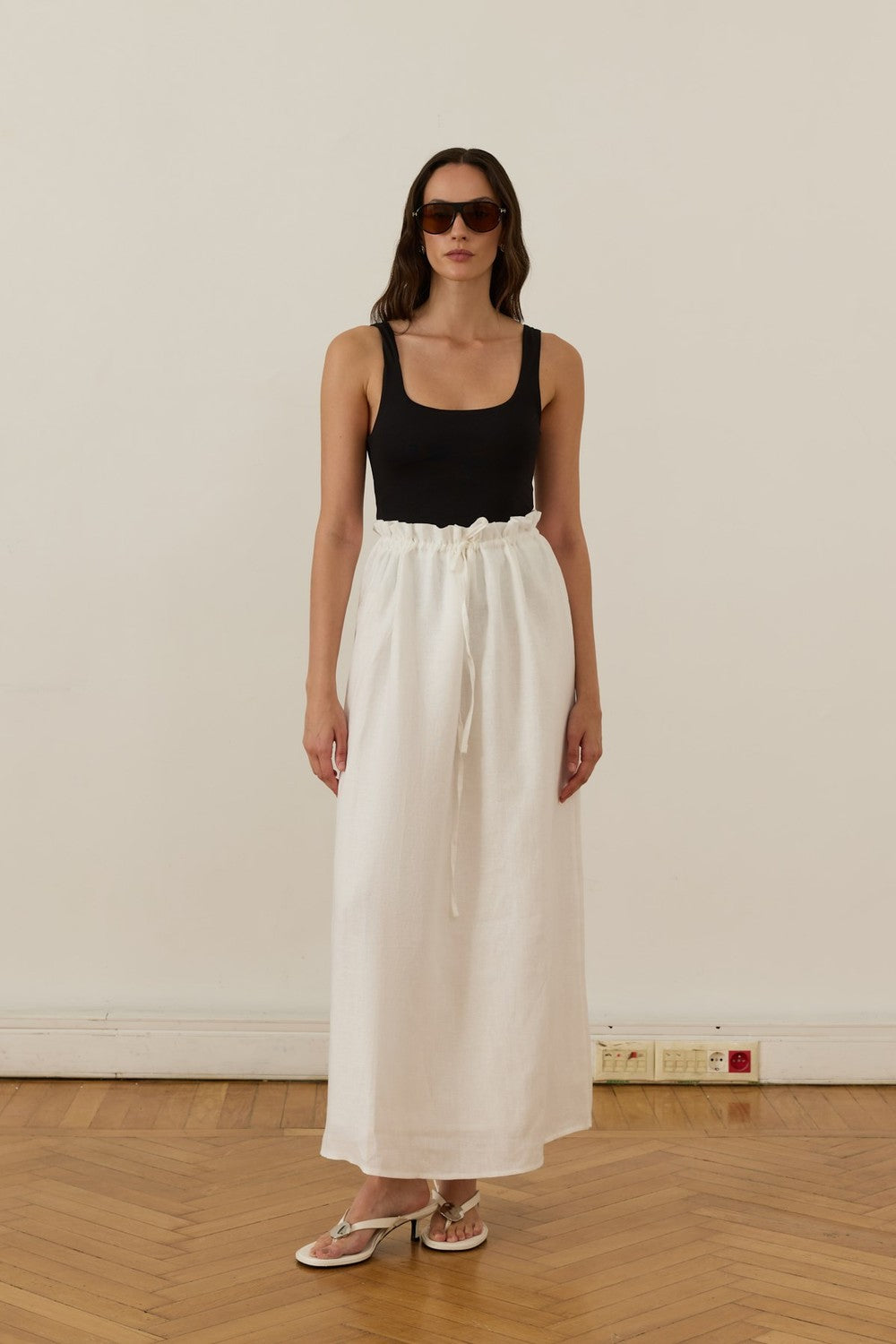 Nahla Maxi Skirt White