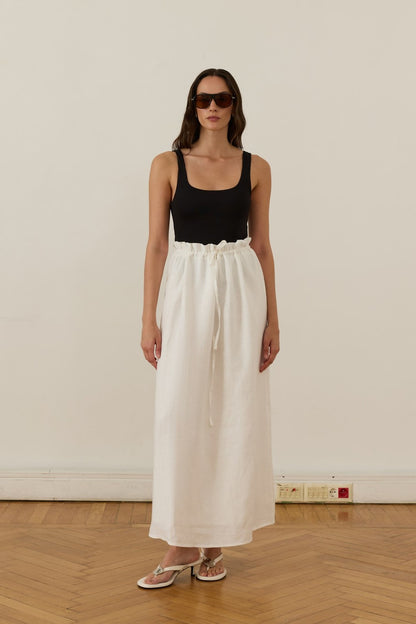 Nahla Maxi Skirt White
